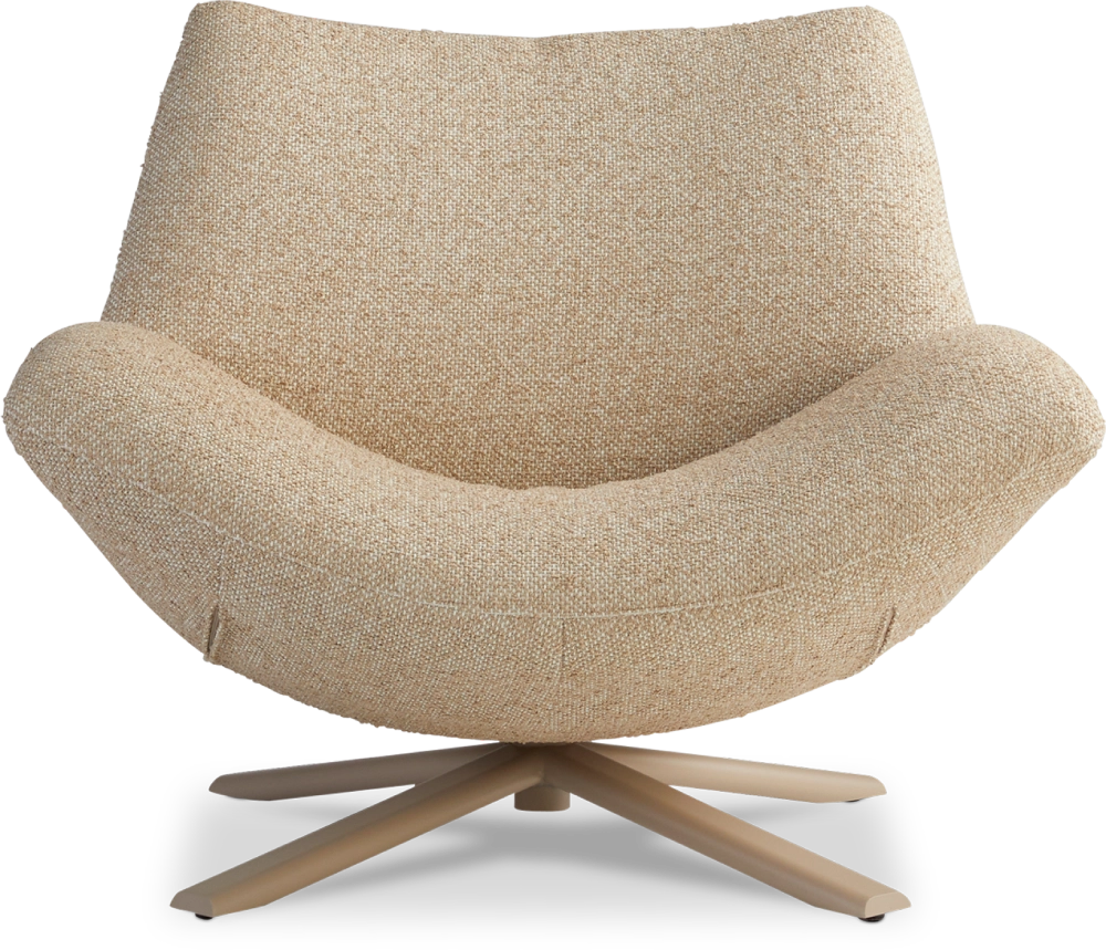 Fauteuil Rocco draaivoet metaal laag Dyyk